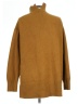 H&M Solid Brown Turtleneck Sweater Size L - photo 2