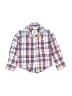 Mini Boden 100% Cotton Plaid Blue Long Sleeve Button-Down Shirt Size 2 - 3 - photo 1