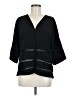 Stella & Dot 100% Polyester Black 3/4 Sleeve Blouse Size M - photo 1
