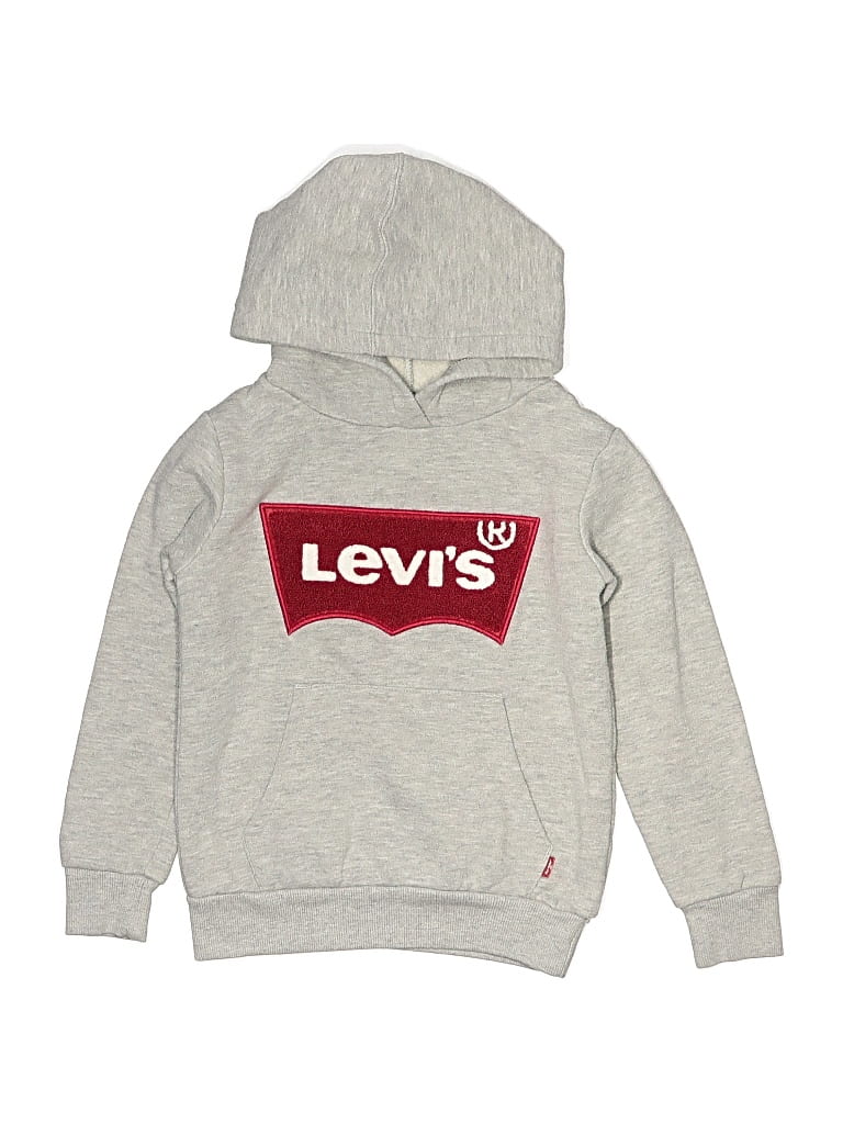 Pre-owned Levi's Kids'  Pullover Hoodie In Silver