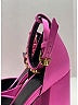 Versace 100% Satin Color Block Pink Heels Size EU (IT) 37 1/2 / US 7 1/2 - photo 7