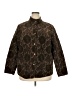 Charter Club Paisley Floral Green Brown Jacket Size 2X - photo 1