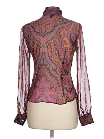 Laundry Long Sleeve Silk Top (view 2)