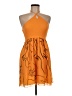Zara Graphic Orange Cocktail Dress Size M - photo 1