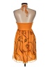 Zara Graphic Orange Cocktail Dress Size M - photo 2