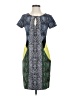BCBGMAXAZRIA Graphic Blue Cocktail Dress Size XS - photo 1
