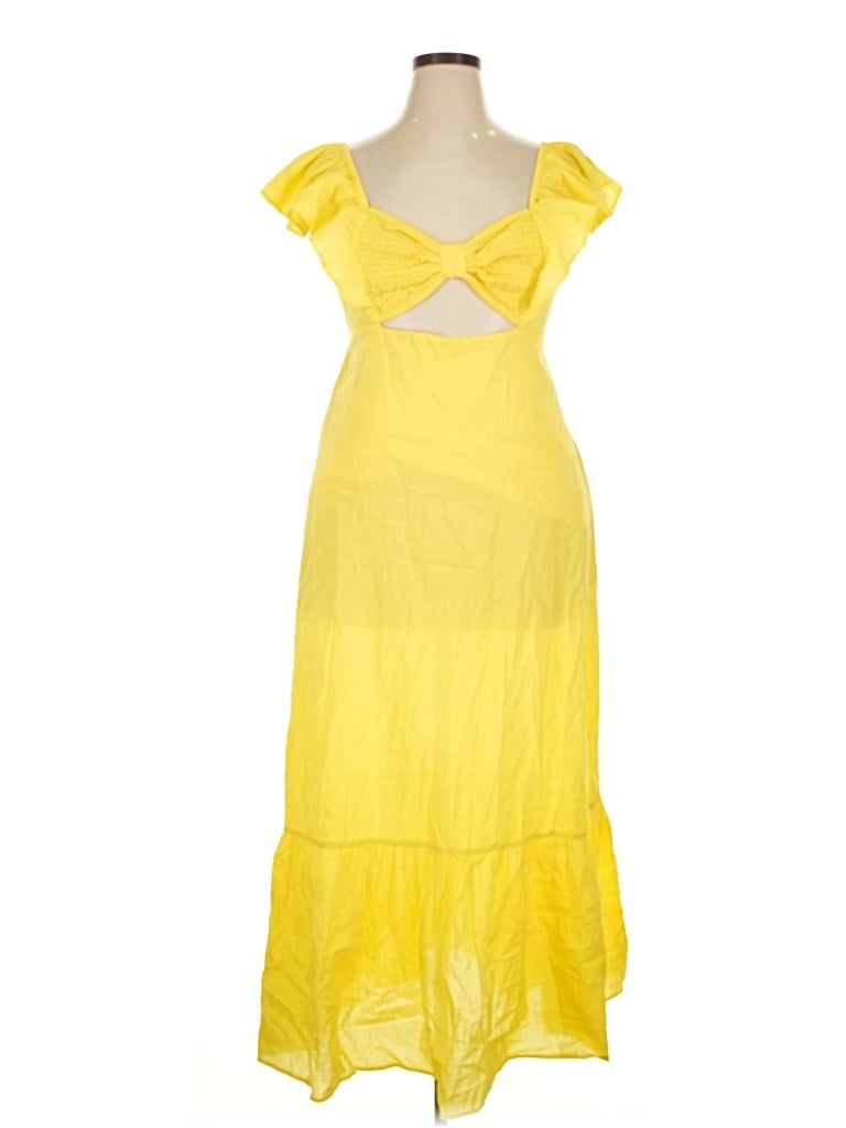 Pre-owned Farm Rio Casual Dress In Yellow