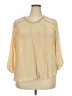 John Paul Richard Gold 3/4 Sleeve Blouse Size 2X - photo 1
