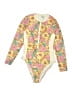 No Boundaries Yellow One Piece Swimsuit Size 4 - photo 1