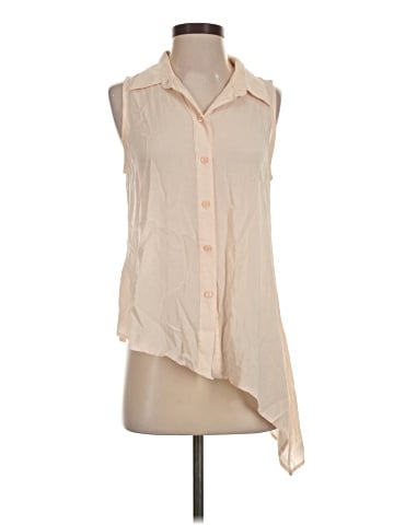 BCBGeneration Sleeveless Button-Down Shirt (view 1)