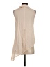 BCBGeneration 100% Rayon Tan Sleeveless Button-Down Shirt Size S - photo 2