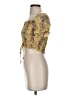 Blush Yellow Short Sleeve Blouse Size S - photo 5
