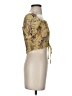 Blush Yellow Short Sleeve Blouse Size S - photo 4