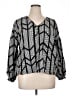 Alfani 100% Polyester Silver Long Sleeve Blouse Size XL - photo 1