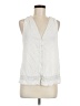 Joie 100% Polyester Ivory Sleeveless Blouse Size M - photo 1