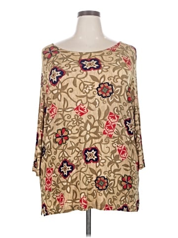 Slinky Brand 3/4 Sleeve Blouse (view 1)