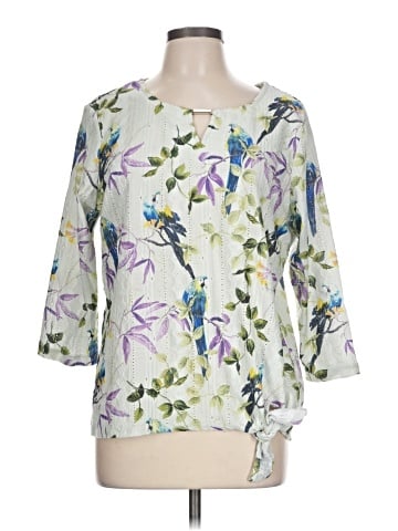 Allison Daley 3/4 Sleeve Blouse (view 1)
