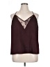 Express Burgundy Sleeveless Blouse Size XL - photo 1