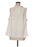 Anne Klein 100% Polyester Ivory Sleeveless Blouse Size M (estimated) - photo 1