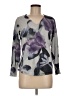Chico's Floral Gray Pullover Sweater Size Med (1) - photo 1