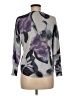 Chico's Floral Gray Pullover Sweater Size Med (1) - photo 2