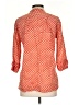 Roberta Roller Rabbit 100% Cotton Orange 3/4 Sleeve Blouse Size S - photo 2