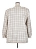 Casual Corner 100% Rayon Checkered-gingham Ivory Blazer Size 24w - photo 2