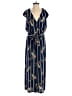 Sequin Hearts Blue Jumpsuit Size XS - photo 1