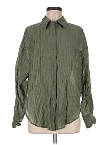 Express Long Sleeve Button-Down Shirt (view 1)