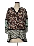 ETRO 100% Silk Teal 3/4 Sleeve Silk Top Size EU (IT) 48 / US 12 - photo 1