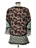 ETRO 100% Silk Teal 3/4 Sleeve Silk Top Size EU (IT) 48 / US 12 - photo 2