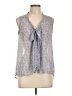 Xhilaration 100% Polyester Blue Sleeveless Blouse Size L - photo 1