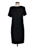 Apt. 9 Solid Black Casual Dress Size M - photo 2