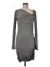 Max Azria 100% Polyester Solid Gray Cocktail Dress Size M - photo 1