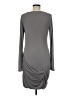 Max Azria 100% Polyester Solid Gray Cocktail Dress Size M - photo 2