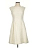 Vince Camuto 100% Polyester Tweed Ivory Cocktail Dress Size 2 - photo 1