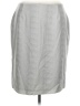 Calvin Klein Chevron-herringbone Silver Casual Skirt Size 16 - photo 1