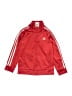 Adidas 100% Recycled Polyester Red Track Jacket Size 6 - photo 1