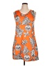 Sucrefas Print Orange Casual Dress Size XL (estimated) - photo 1