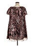 Jennifer Lopez 100% Polyester Animal Print Brown Casual Dress Size 1X - photo 2