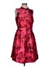 J.Crew 100% Polyester Print Red Cocktail Dress Size 8 - photo 1