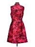 J.Crew 100% Polyester Print Red Cocktail Dress Size 8 - photo 2