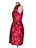 J.Crew 100% Polyester Print Red Cocktail Dress Size 8 - photo 5