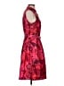 J.Crew 100% Polyester Print Red Cocktail Dress Size 8 - photo 4