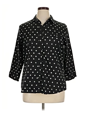 Allison Daley 3/4 Sleeve Button-Down Shirt (view 1)