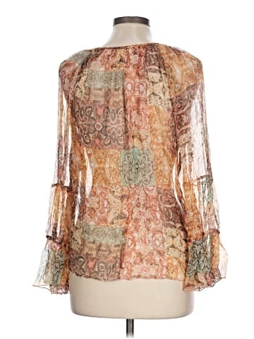 Johnny Was 3/4 Sleeve Silk Top (view 2)