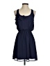 Eyelash Couture 100% Polyester Solid Blue Casual Dress Size S - photo 1