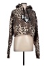 CIVIL REGIME Animal Print Brown Pullover Hoodie Size L - photo 1