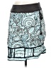 Etcetera 100% Cotton Graphic Blue Casual Skirt Size 4 - photo 1