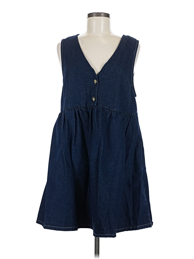Pre-owned Assorted Brands Casual Dress In Blue
